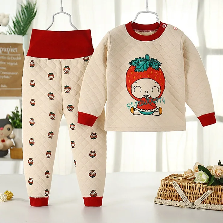 Детские пижамные комплекты с героями мультфильмов хлопковый костюм для сна для мальчиков теплые детские пижамы для девочек топы с длинными рукавами+ штаны, 2 предмета, одежда для детей - Цвет: H1309