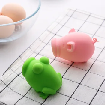 

Cute Cartoon Silicone Egg White Separator Sifting Gadget Baking Accessories Portable Automatic Filte Kitchen Supply