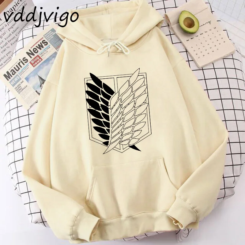 

Attack on Titan Hoodie Shingeki No Kyojin Graphic Japanese Anime Hoodies Women Funny Cartoon Sweatshirt Manga Hoody Female