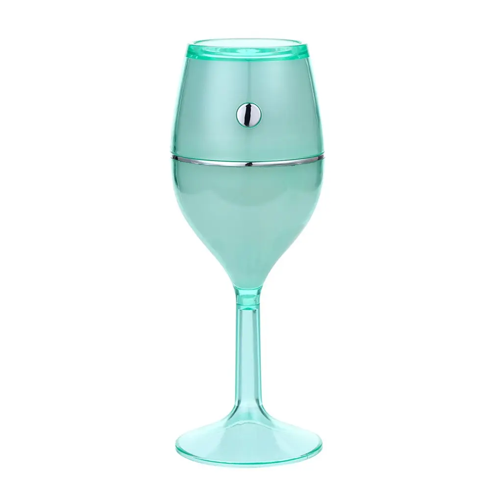 

LED Wine Cup USB Colorful Desk Night Lamp 80ml Air Humidifier Red Wine Cups No Noise Mini Portable Air Cleaner for Home Car Use