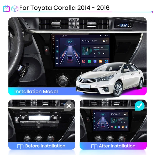 Junsun V1 pro أندرويد 10 لتويوتا كورولا ليفين 2014   2016 راديو السيارة الوسائط المتعددة مشغلات الفيديو أندرويد السيارات CarPlay 2 din dvd-2