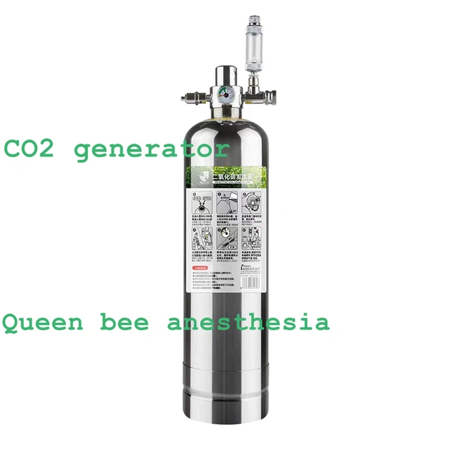 1 Liter Co2 Generátor Rendszerkészlet Méhész Queen Mesterséges Megtermékenyítés Bee Anesztézia Rozsdamentes Acél