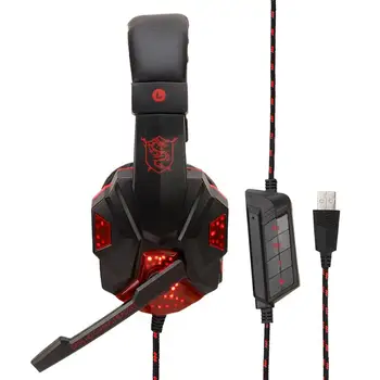 

7.1-Channel Gaming Headset With Light Microphone Stereo Headset Desktop Computer Laptop Subwoofer Lossless Sound Quality