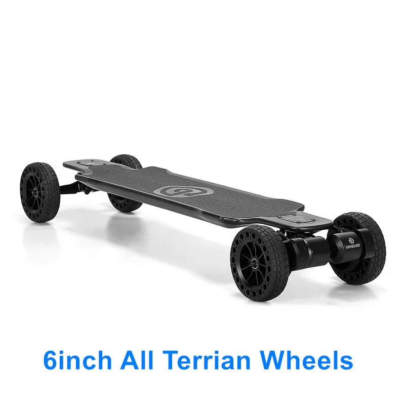 Ownboard Carbon AT 3000W 4" Универсальный электрический скейтборд с двойным ремнём двигателя 14AH батарея углеродное волокно Лучший Мощный скейт - Цвет: All Terrain Wheels