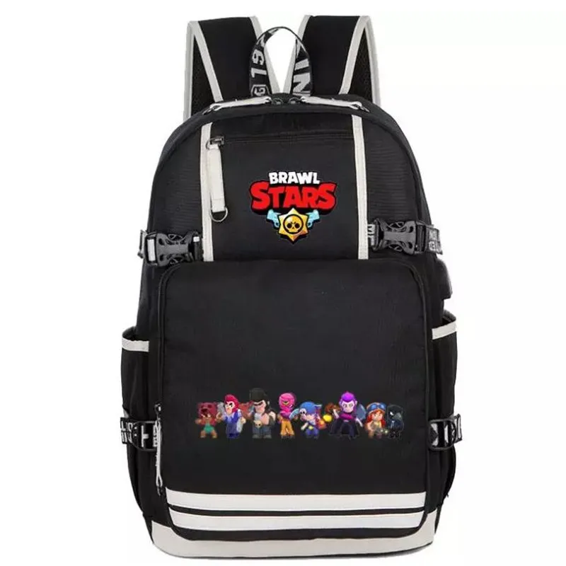 

Brawl Stars Full Character Backpack Anime Game Student School Bags Kids Teens Shoulder Laptop Travel Bags Gift