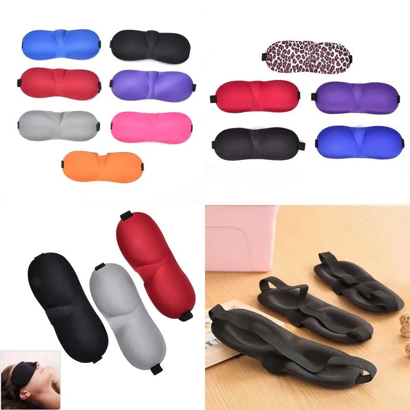 3D Soft Women Men Portable Blindfold Travel Eyepatch Sleep Mask Natural Sleeping Eye Eyeshade Cover Shade Patch 1Pc | Красота и