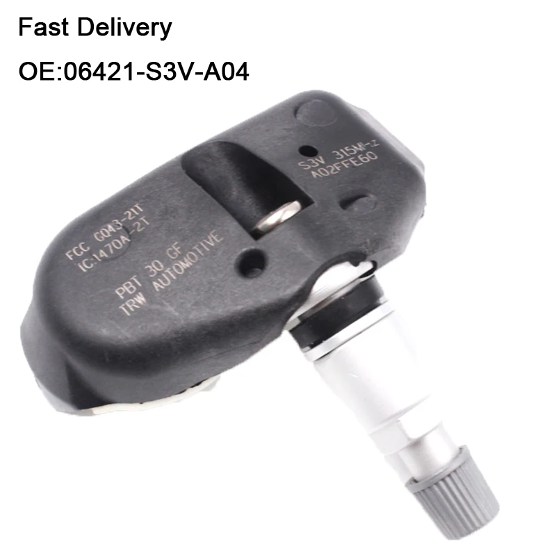 Датчик давления в шинах датчик TPMS OEM 06421-S3V-A04 OEM для Honda MDX RL TL Odyssey Ridgeline 315 МГц