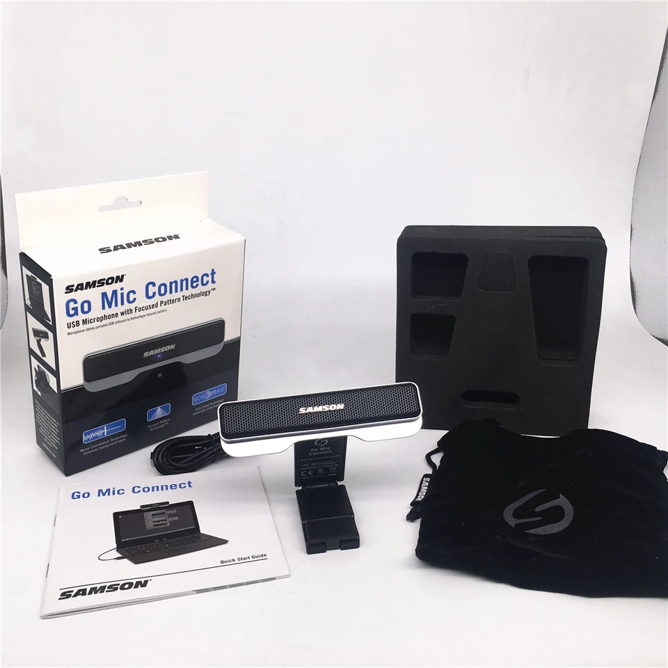 

Samson's ultra-compact Go Mic Connect Usb Microphone With Digital Noise Reduction support VoIP speech-to-text DAW software