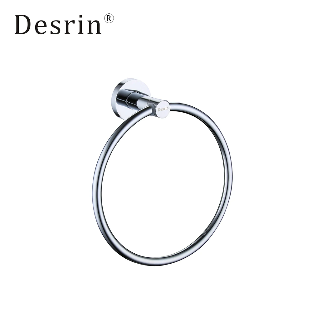 Desrin Bathroom Modern Round Brass Practical Towel Ring Simple, Practical and Convenient D175 - Цвет: 2016