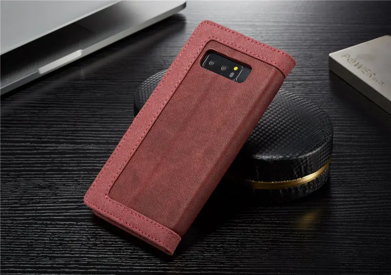 Ковбойские сапоги из толстой ткани бумажник чехол для samsung Galaxy Note 8 чехол держатель для карт чехол для телефона чехол на заднюю панель для samsung Note 8 откидная крышка Fundas