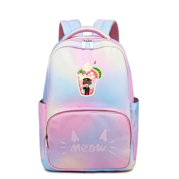 

Toilet-Bound Hanako-kun Gradient Women Backpack Kawaii Laptop Bagpack Pink School Bags Waterproof Travel Bags Cartoon Bookbags