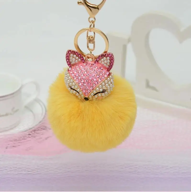 1 шт. милые плюшевые брелоки с лисой маленькие подвесные плюшевые игрушки Женская Автомобильная сумка креативный брелок подарки на день Святого Валентина на день рождения - Цвет: 8