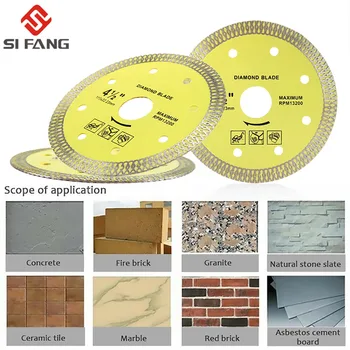 

Turbo Diamond Saw Blade Disc Porcelain Tile Ceramic Granite Marble Cutting Blades For Angle Grinder 105/115/125mm