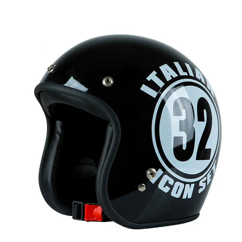 Ретро винтажный мотоциклетный шлем для мужчин и женщин классический мотоциклетный скутер открытый шлем дизайн легкий Moto Cruiser Casco - Цвет: 4