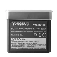 Yongnuo YN-B2000 2000mAh запасная литий-ионная аккумуляторная батарея для вспышки Speedlite YN686EX-RT светильник YN686