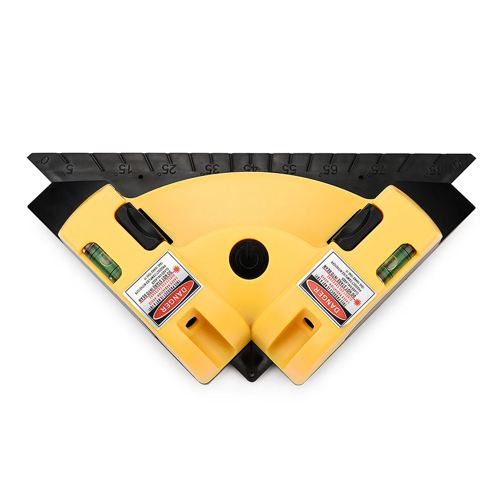 90 градусов Профессиональный мини Горизонтальный Вертикальный Прямоугольник лазерный измеритель уровня Лазерная линия проекционный инструмент с двумя присосками