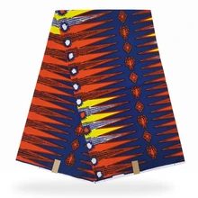 Miss L настоящий Анкара африканская ткань Воск Принт 6 ярдов/шт хлопок HL19S1120