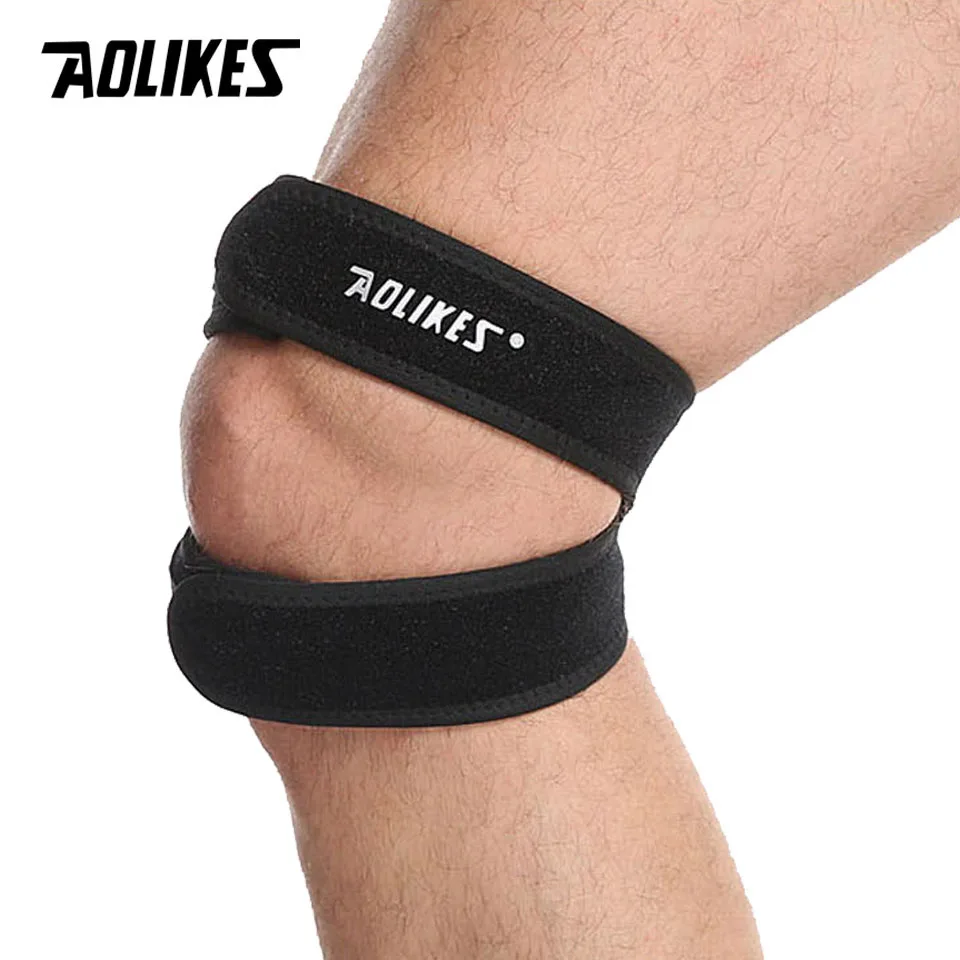 Pressurized Knee Wrap Sleeve Support Bandage Pad Elastic Braces Knee Hole Kneepad 1PCS