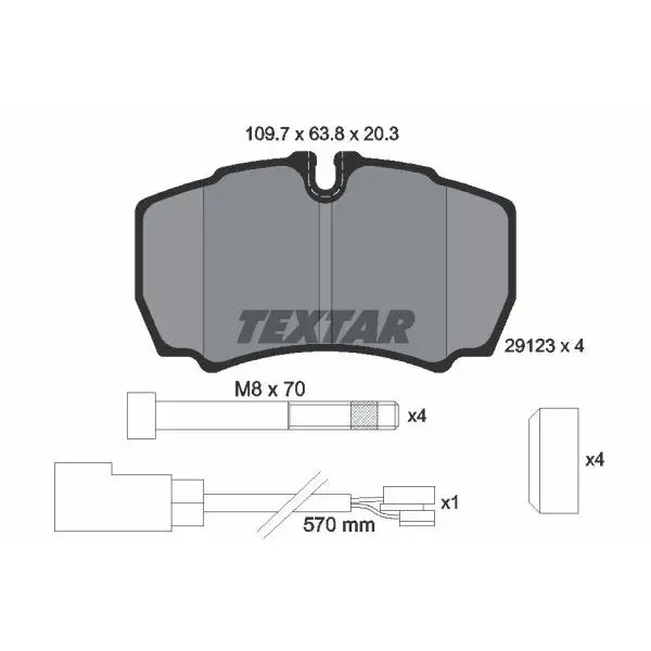 Disc pads back + 4 bolts  Ford 2.2TDCi/2.4TDCi 06 T | Автомобили и мотоциклы