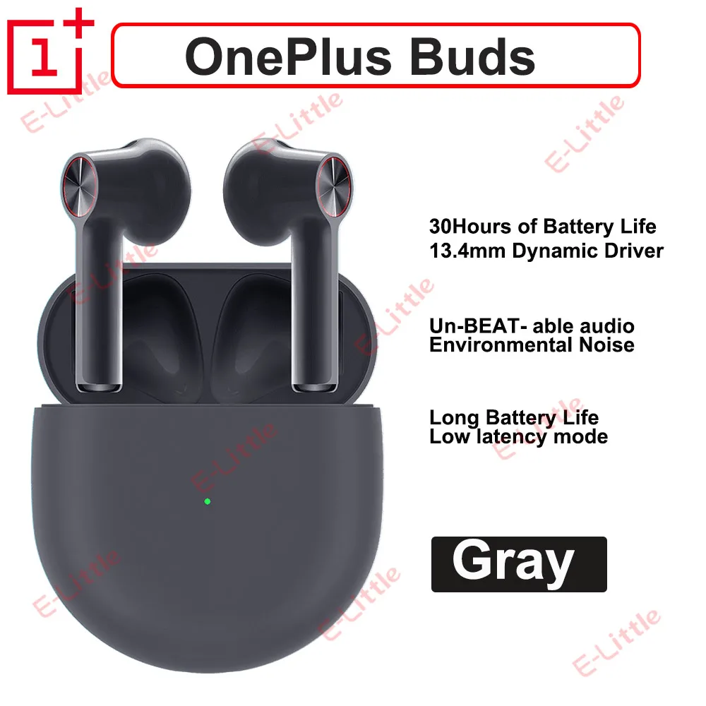 Оригинальные наушники Oneplus Buds с bluetooth OnePlus 30 часами автономной работы для