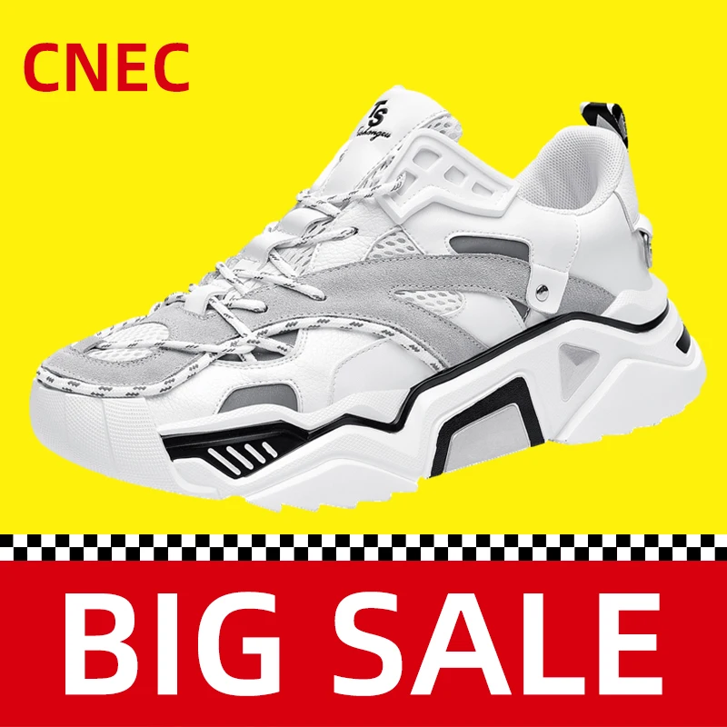 

2020 New Sneakers Shoes men Unisex Casual Height Increasing Breathable Reflect Lightweight Homme White Clunky Dorky Dad Sport