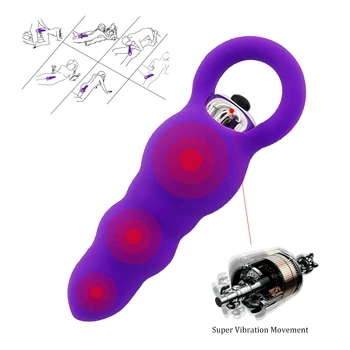 EXVOID Anal Vibrator Dildo Sex Toys for Couples Anal Beads Vibrator Prostate Massage Adult Products Sex Shop Silicone Butt Plug 3