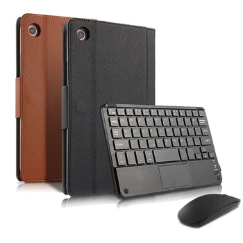 

Trackpad Keyboard for Xiaomi Mi Pad 4 8 Inch Touchpad Keyboard With Leather Case Trackpad for Xiaomi Pad 4 Keyboard Mouse Set