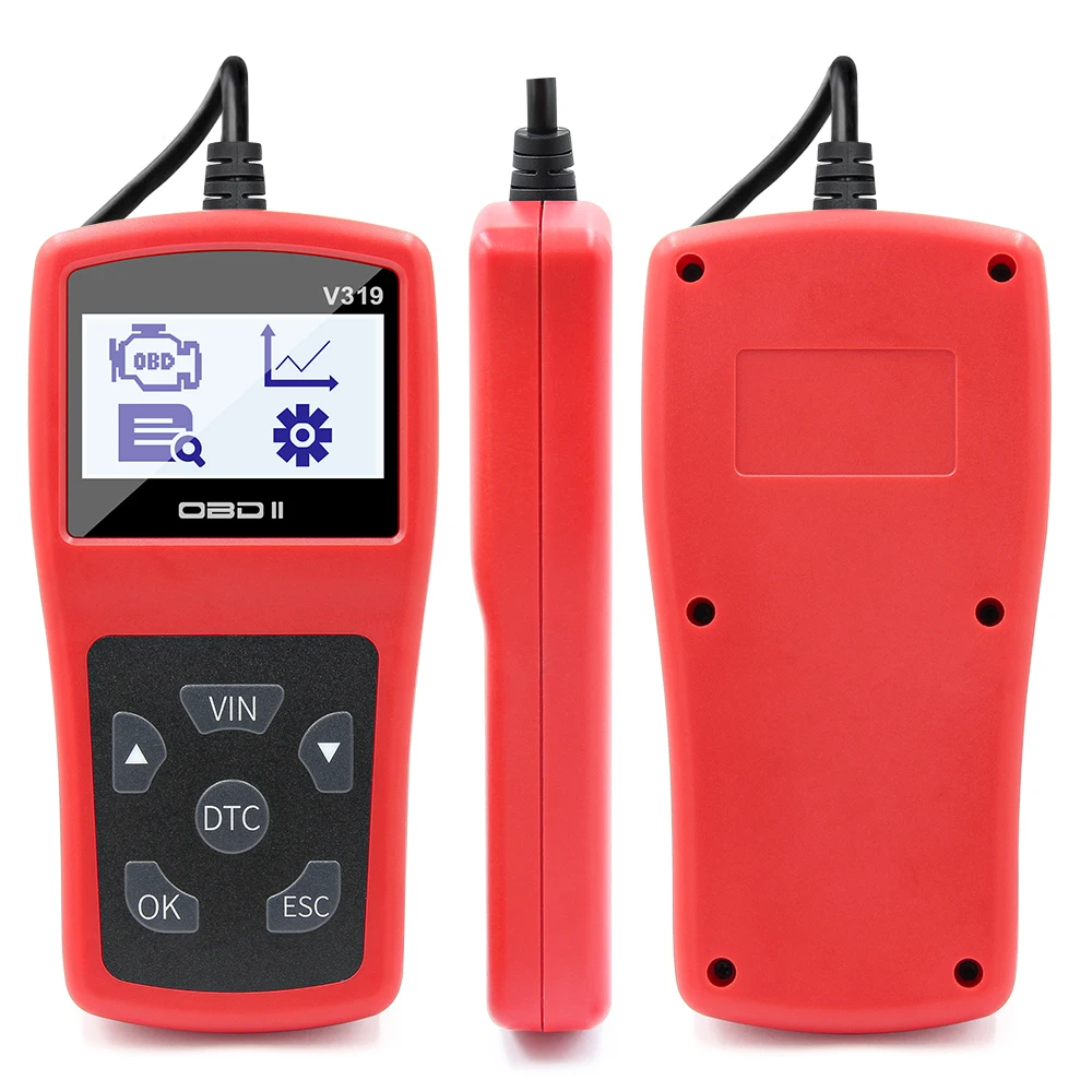 Несколько языков V319 код ридер OBDII EOBD чтение чистый код ошибки OBD OBD2 ELM327 Авто диагностический инструмент сканер