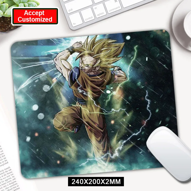 Игровой коврик для мыши с рисунком Dragon Ball, коврик для компьютерной мыши, игровой коврик для мыши