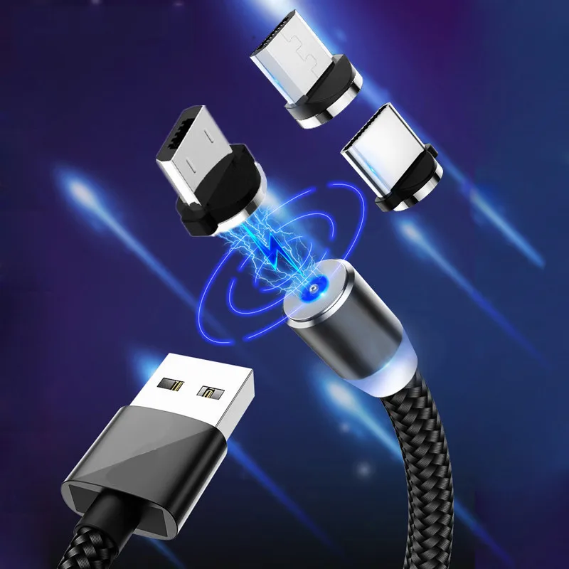 Магнитный зарядный кабель для Samsung Galax A71 J7 A5 A7 A10 A50 9C Honor 20 30 Xiaomi 10 Micro USB Redmi 7A 8A Type