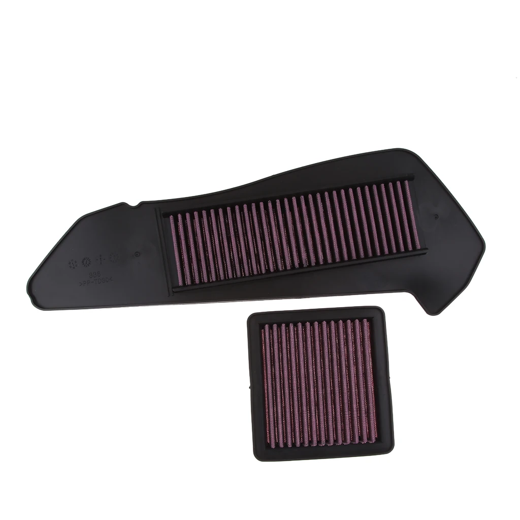 2PCS Motorcycle Air Intake Filter Cleaner for Yamaha XMAX 250 300 X MAX 300