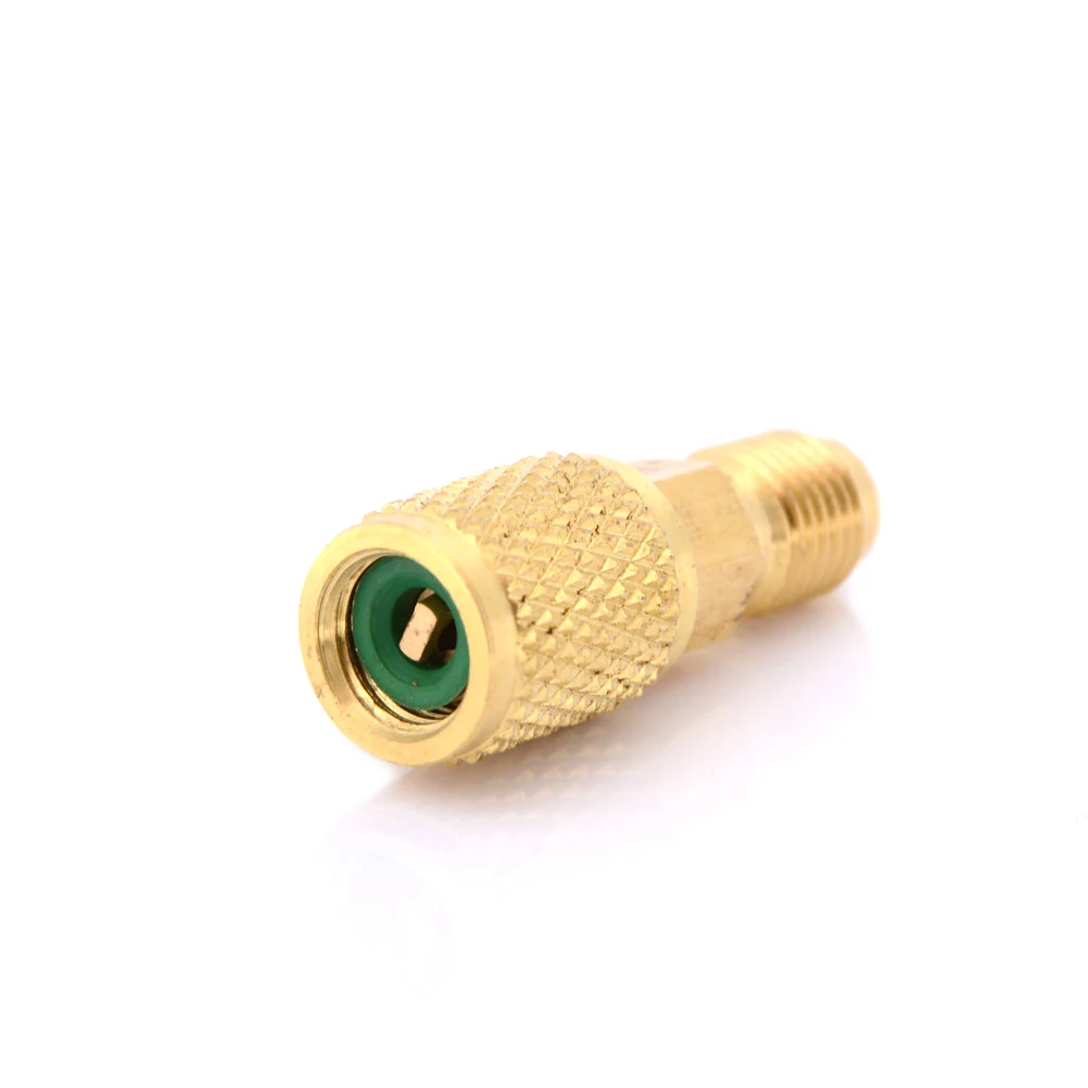 ZLinKJ 1pc Air Refrigeration Charging Adapter Hoses Brass Gauges Ball Valves R12 R134A Valve Tools | Обустройство дома