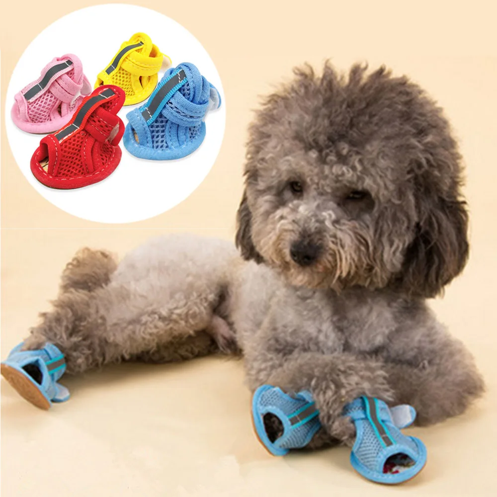 Summer Dog Shoes Breathable Mesh Pet Puppy Dog Shoes for Small Dogs