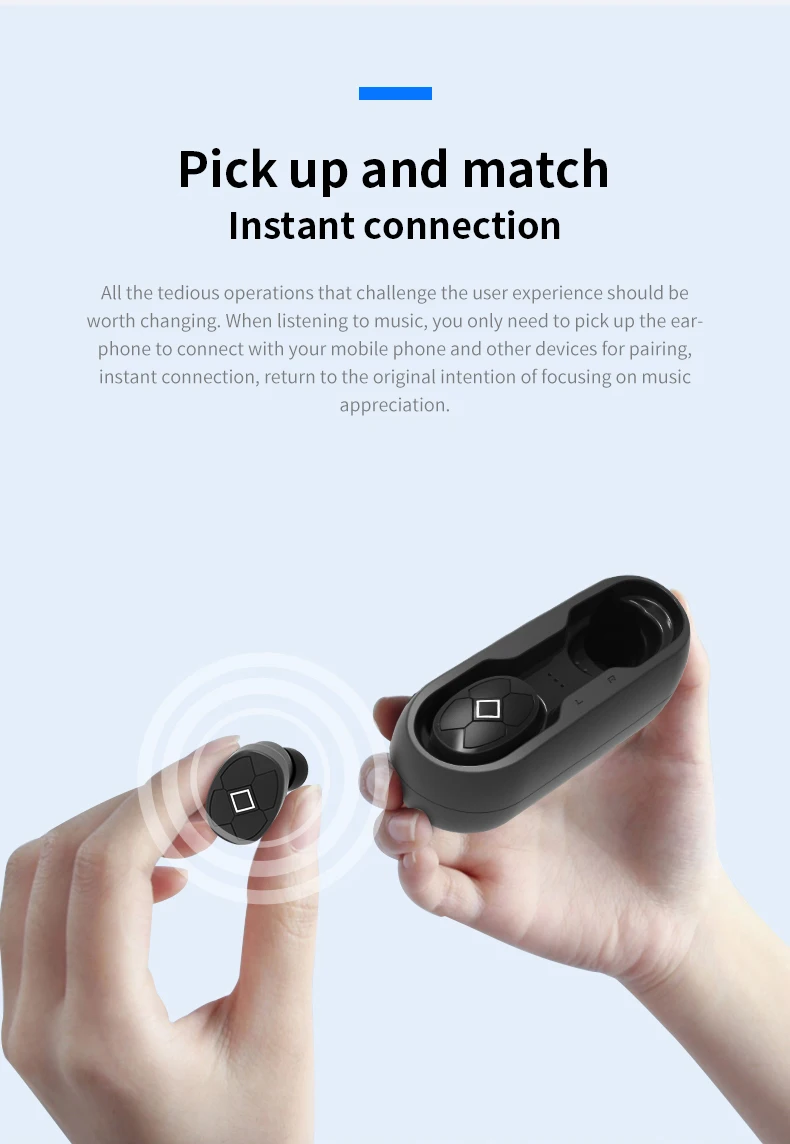 Беспроводные наушники Xiaomi Bluetooth 5,0, беспроводные наушники с отсеком для зарядки, водонепроницаемые наушники для телефонов, спортивные наушники