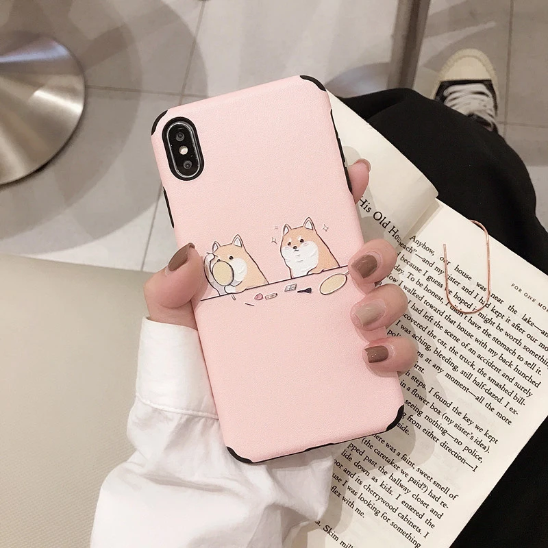 Симпатичные Шиба ину рельефные чехлы для huawei P30 P20Lite mate 20 Pro мягкий чехол для Honor 8X10 20 V20 9X Play Nova 3 3i 4 5Pro 5i