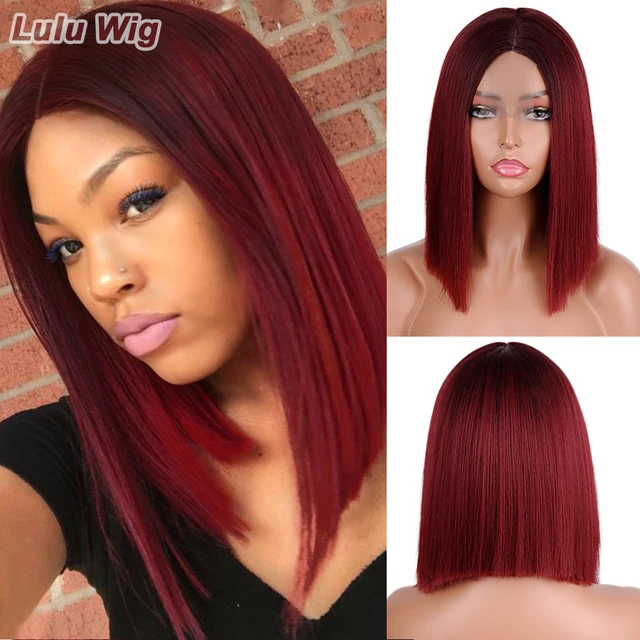 Middle Part Synthetic Hair Wig | Wig Long Mixed Straight Blond - Synthetic  Wig Brown - Aliexpress