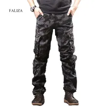 Pantalones Cargo de camuflaje para hombre, pantalones tácticos militares con múltiples bolsillos, ropa de calle, estilo Hip Hop