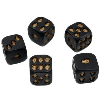 

New 5Pcs/Set 18Mm Resin Skull Dice Statue Halloween Board Game Dice Office Desk Decor Toy Halloween Party Decoration-ABLD
