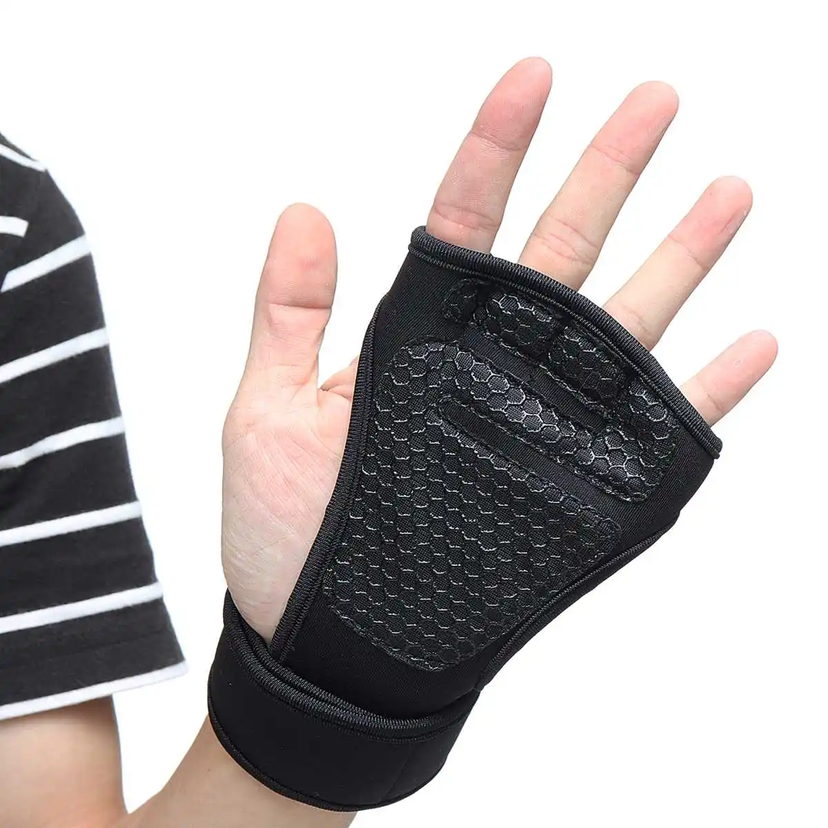M/L 1 пара Перчатки для фитнеса фиксатор запястья спортивные перчатки для занятий тяжелой атлетикой тренировочные аксессуары 2 цвета унисекс