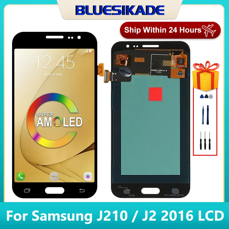 5 0 Amoled For Samsung Galaxy J2 16 Lcd J210f J210m Display Touch Screen Digitizer For Samsung J210 Lcd Replacement Parts Aliexpress