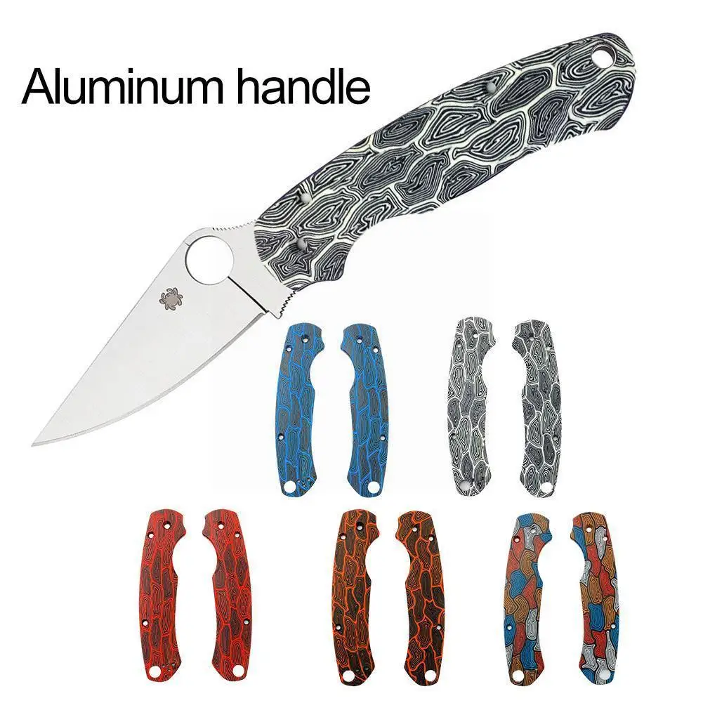 1pair G10 Damascus Folding Knife Handle Patch For C81 Spider Para Material Hunting Decoration Accesso A4g9 | Спорт и развлечения
