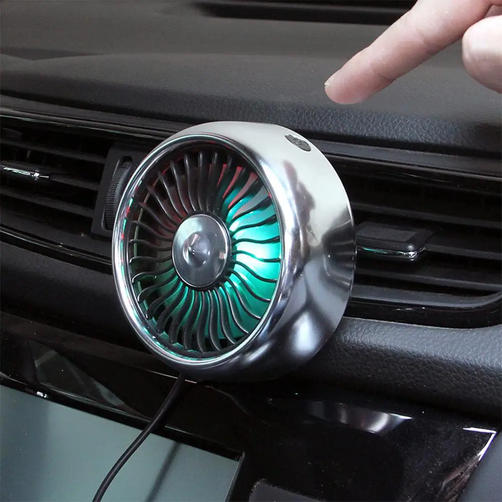 12V 5W Электрический автомобильный вентилятор вращающийся на 360 градусов