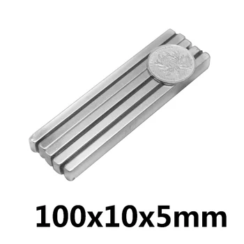 

3/5/15/24 pcs NdFeB Block 100x10x5 mm Long Bar Strong Neodymium Permanent Magnets Rare Earth Magnet Holding Magnets 100*10*5mm