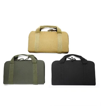 

Tactical Pistol Case Handgun Bag Magazine Pouch with 6 Double Stack Magazines