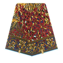 Племенной принт батик стиль Африканский Воск Анкара ткань Kitenge/Pagnes/ткани Africain/Lapa/Chitenge DF-221