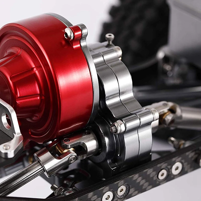 Металлическая коробка передач 1/10 RC автомобильная коробка передач для Axial SCX10 RC Гусеничный автомобиль