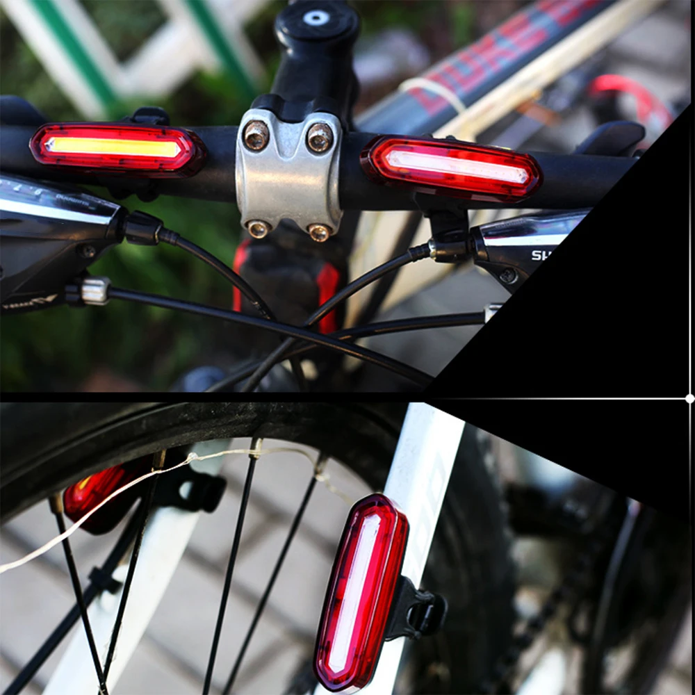 Велосипедный задний светильник USB Перезаряжаемые Mtb дорожный велосипед задний фонарь Водонепроницаемый Велоспорт Светодиодный фонарь светильник Безопасности Светильник для велосипеда