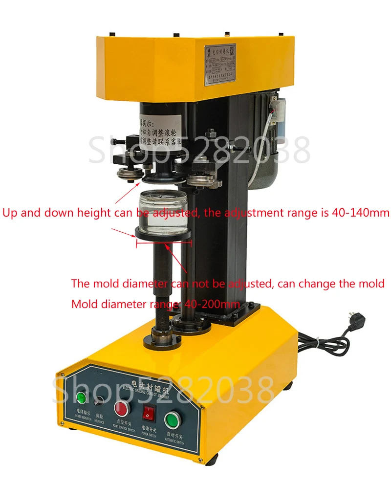 110V 220V Double motor can sealing machine tinplate sealing machine cans sealing machine cans capping machine