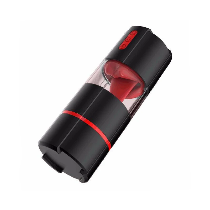  Tongue Licking Masturbation Cup Blowjob Oral Sex Machine Realistic Vagina Masturbator Automatic Air