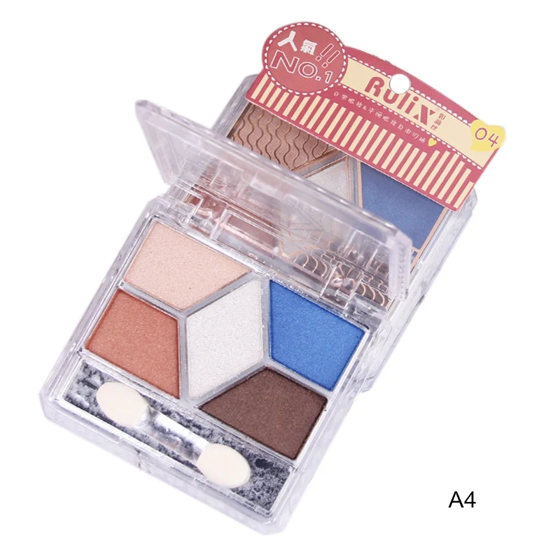 5 Colors Matte Eyeshadow Pallete Waterproof Long-lasting Glitter Eye Shadow Palette Cosmetic Portable Beauty Eye Makeup